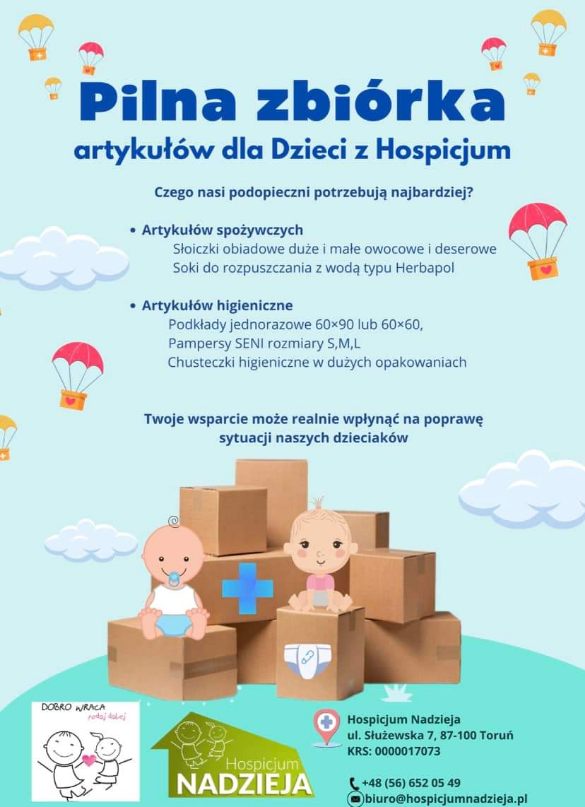 Zbiórka dla hospicjum