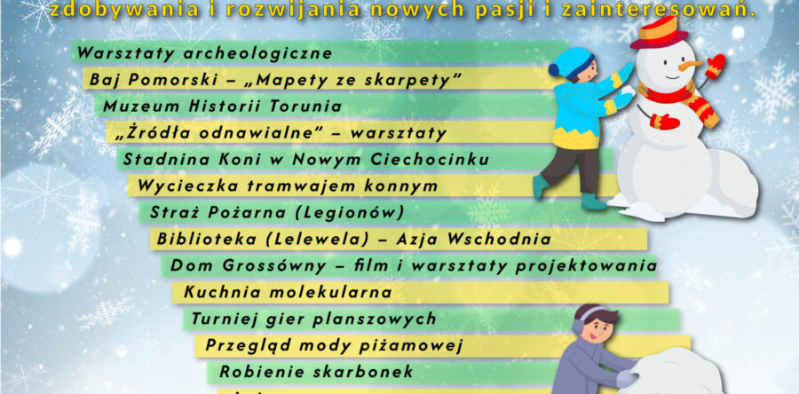 Zapraszamy na półkolonie